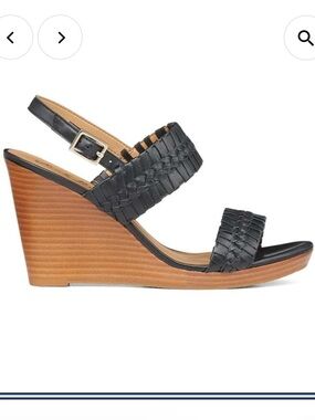 Jack Rogers Tinsley High Wedge Sandal - Black